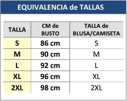 dream-by-genie-guia-de-tallas Sujetador sin aros Dream by Genie Botopro